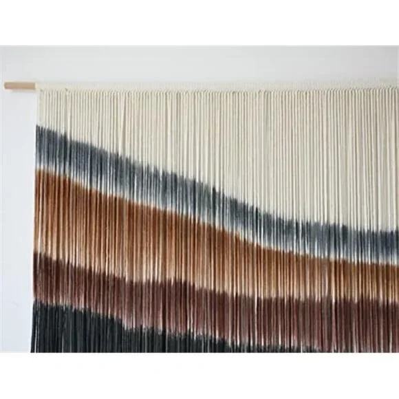 Macrame Wall Hanging Macrame Wall Decor Large-Scale Tie-Dye Tapestry - Picture 6 of 7